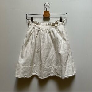 Odille White Paper Bag Skirt